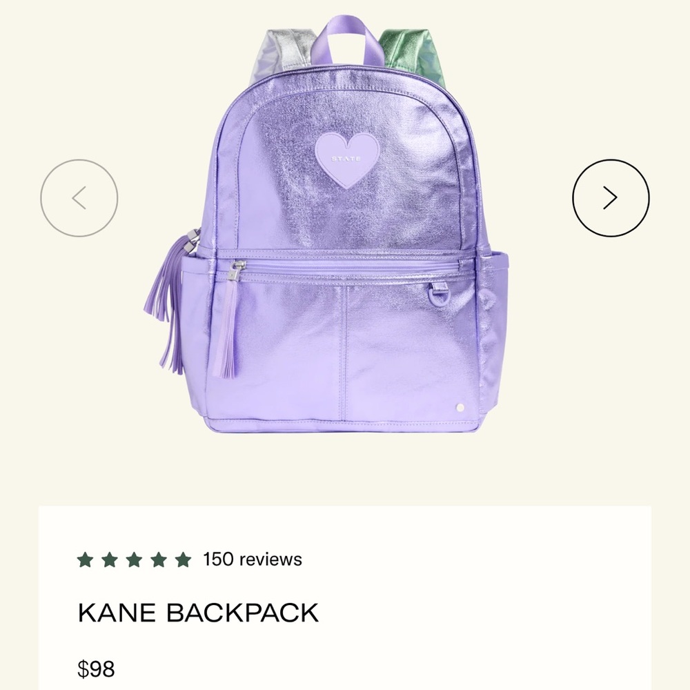 STATE Purple Kane Backpack